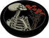 Skull Floral Gothic Flowers Bouquet Dark Wildflowers Art PopSockets Standard PopGrip