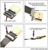 NFHK CYFPV Dual 90 Degree Right-Up Angled HDMI Type A Male to Male Cable for FPV HDTV Multicopter Aerial Photography
