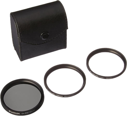 Fotodiox Filter Kit, UV, Circular Polarizer, Soft Diffuser, 52mm for Canon, Nikon, Sony, Olympus, Pentax