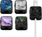 WIRESTER 5 Pack Magnetic Cable Clips, Under Desk Cable Management, Phone Cord Organizer