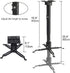 Coret 33 lbs Universal Projector Mount Adjustable Ceiling Wall Mount, Projector Extending Arms Mount for LCD/DLP Home