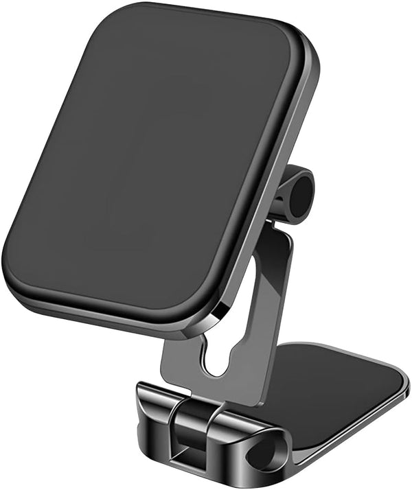 Phone Holder for Car, Super Strong Magnetic Cell Phone Mount, Hands-Free Foldable Stand for Automobile, 360° Rotation