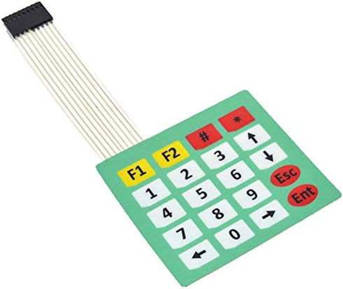 4Pcs 4x5 Keys Matrix Array 20 Key Keypad Membrane Switch Control Panel for Arduino