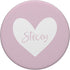 Stacey Pink Name Heart Love Woman Girl Friend Personalized PopSockets Standard PopGrip