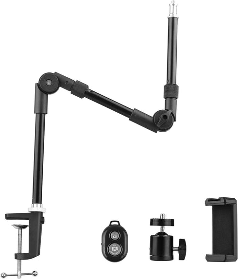 Andoer ST-01 Flexible Foldable Desk Mount Stand Metal Bracket 1/4 Inch Screw 3kg