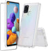 Samsung Galaxy A21s Case Crystal Clear Slim Hard Case Hybrid Shockproof Bumper with Tempered Glass Screen Protector