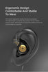 erjigo EDXPro KZ EDX in-Ear Monitors, HiFi Stereo IEM Noise Isolating Sport Earbuds with Detachable Cable, No Mic