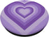 Purple Love Heart Groovy Coffee Latte Pattern Women Phone PopSockets Standard PopGrip