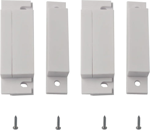 AUXBC 2 Sets Wired Door Window Sensor, NC Magnetic Reed Switch Surface Mount