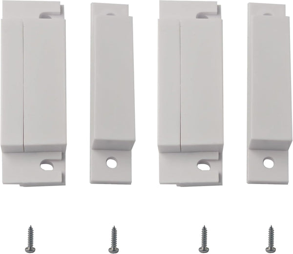 AUXBC 2 Sets Wired Door Window Sensor, NC Magnetic Reed Switch Surface Mount