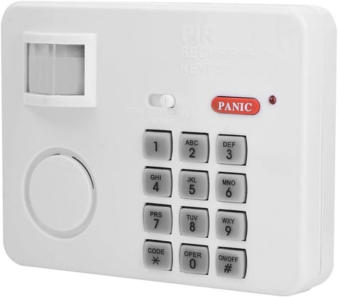 Wireless Security Keypad Alarm, Motion Sensor Password Home Security Keypad with Remote Infrared Detectors