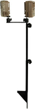Muddy Dual Camera Durable Steel Fully Adjustable Portable Hunting Outdoor Ground Mount, Works on 1/4" - 20 Receiver