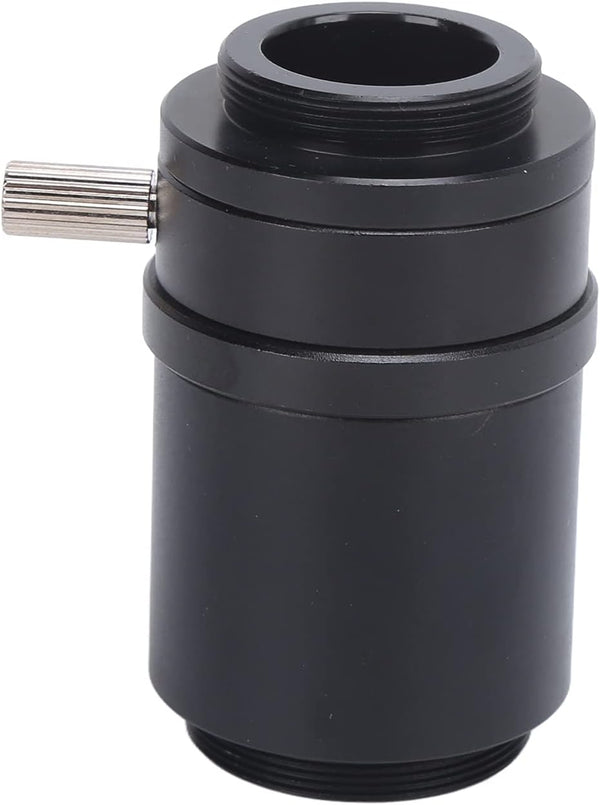 1X C Mount Adapter Lens, Alloy CTV Microscope Lens Camera Interface Adapters for Trinocular Stereo Microscope
