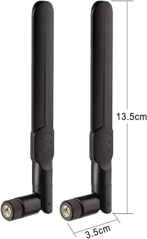 BINGFU 8dBi 4G (4-Pack) SMA Male LTE Antenna for Wireless CPE Router, Hotspot, Cellular Gateway, Trail/Game/Outdoor