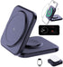 Foldable 3 in 1 Wireless Charger, Lightweight Portable Charging Station for iPhone 15 14 13 12, Compatible with
