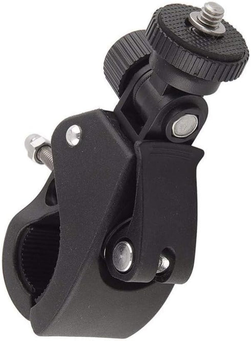 ThtRht 2 Pack 1/4 Insta360 Sports Camera Bike Mount Handlebar Clamp Clip Stand Base with Screw Adapter for Gopro Hero