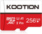 KOOTION 256GB Micro SD Card UHS-I U3 V30 4K for Camera, Action Camera, Drone, Smartphone with Adapter