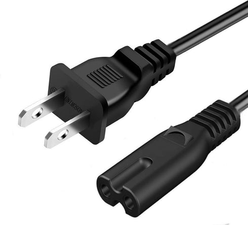 UNIMOSON 2 Prong Power Cable Cord Compatible with TCL Roku Smart LED LCD
