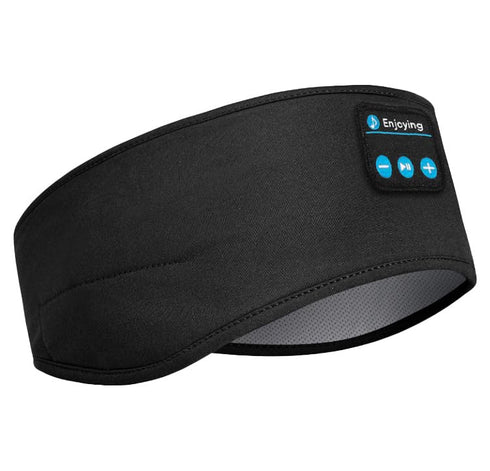 Wireless Bluetooth Sports Headband Headphones, Ultra-Thin HD Stereo for Sleeping, Workout, Meditation, Black
