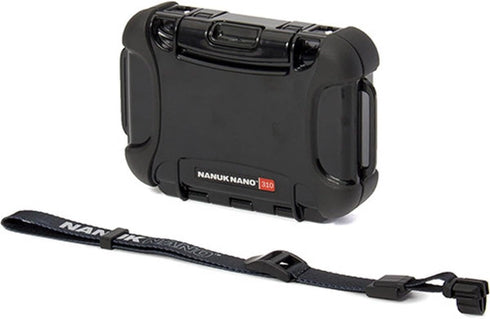 Nanuk Nano Series 310 Waterproof Protective Case, Ultra Resistant Polycarbonate - Black