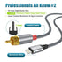 AGVEE 4ft MFi Certified Lightning to RCA Cable, Audio Y Cord Adapter for iPhone 14 13 12 11 XS XR X 8 7 to Car, Home