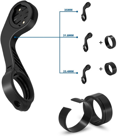 Thinvik Bike Computer Mount for Garmin Edge 1040 1030 840 830 540 530 130, Compatible with 25.4 31.8 35mm Handlebars