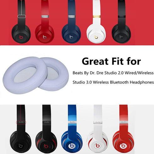 Studio2.0 Replacement Earpads Ear Pad Cushion Cover for Beats by Dr.Dre Studio 2 Wired/Wireless & Studio 3.0 Headphones