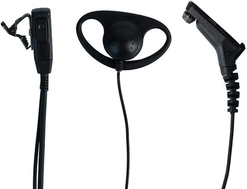 Motorola Xpr 6550 Earpiece, D Shape Surveillance Ear piece Headset with Ptt Mic for Motorola 2 Way Radio Walkie Talkie XPR7550 XPR6350 XPR7350 7550e 7580e