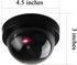 C CRYSTAL LEMON Dummy Security Camera Realistic Set of 2 Mini Fake Security Cameras Durable and Reliable Dummy Outdoor Camera Battery-Operated Fake Cameras with Red Light Easy Installation