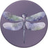 Phone 14 Pro Watercolour Dragonfly on Deep Purple PopSockets Standard PopGrip for Women