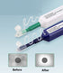 2pcs Fiber Optic Cleaner - 1.25mm LC/MU & 2.5mm SC/F Cleaning Pen for Fiber Optic Connectors