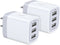Hootek USB Wall Charger 2Pack, 3-Port 3.1A Power Adapter, Multi Port Quick Charger Block for iPhone 15 14 13 12 11 Pro