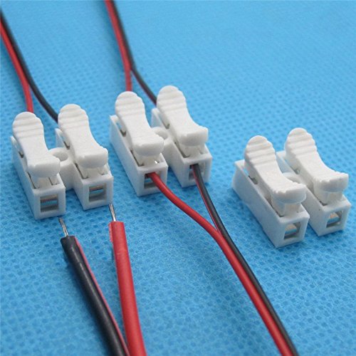 6 Home Theater Speaker Cables for Sony Samsung, 4.2mm Connectors, Includes Tool-Free Wire Crimp Splices