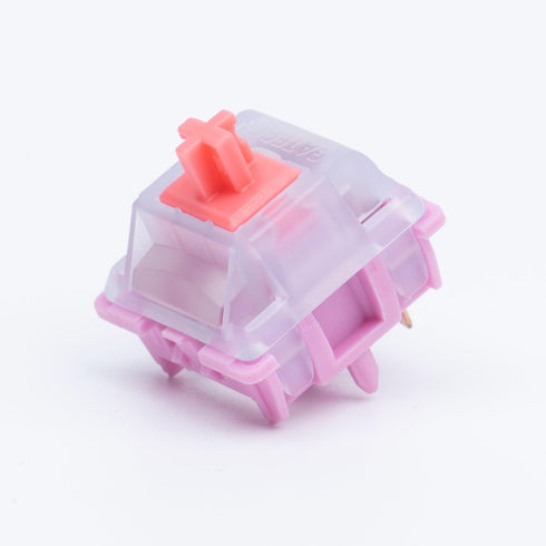 GATERON Weightlessness Keyboard Switches, Tactile RGB LED 5 pin Factory Pre-lubed 50gf Key Switches for MX Mechanical