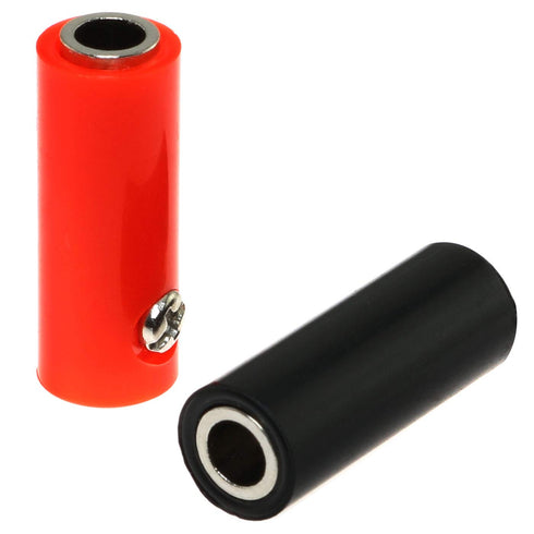 E-outstanding 6PCS Banana Jack Connector 4mm Female Socket Speaker Cable Adapter, Black Red