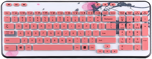 Ultra Thin Silicone Keyboard Cover Skin Protector, Compatible with Logitech MK360 K360 MK365 Keyboards, Pink