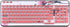 Ultra Thin Silicone Keyboard Cover Skin Protector, Compatible with Logitech MK360 K360 MK365 Keyboards, Pink