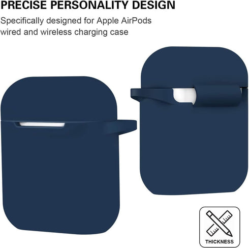 ATUAT Compatible with AirPods Case Cover, Full Protective Silicone Skin Dust-Proof for Apple AirPods 1st 2nd Generation