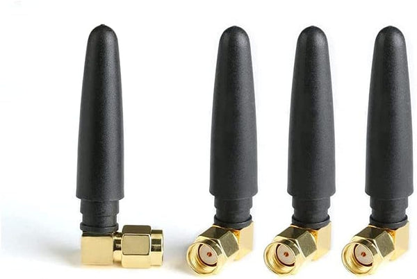 FPV Antenna 2.4GHz Mini WiFi Antenna for Router, PC, Mini-itx Motherboard, 4-Pack Omnidirectional Antennas