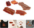 10Pcs Fake Meat Pork Ribs Artificial Food Props Lifelike Meat Fake Food for Kitchen Display Restaurant Cabinet