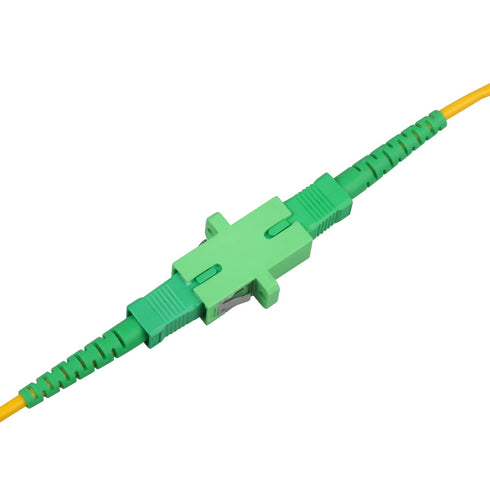 Fiber Optical Coupler, 150 Pack SC Singlemode Fiber Optic Adapter, SC Female to SC Female APC Connector for Network