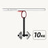 TENOC 360 Phone Grip Sticky Rotation Universal Stand Finger Ring Holder Slim Kickstand for Cell Phone Case, Red