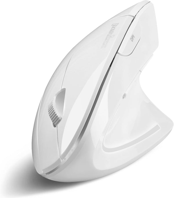 Perixx PERIMICE-813W Bluetooth Vertical Mouse, Wireless 3-in-1 Multi-Device Spec with Travelling Carry Bag, Ergonomic