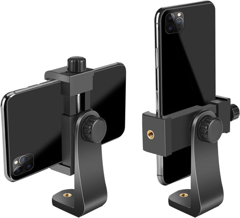 KLIOMAX Phone Tripod Mount Adapter/Universal Tripod Phone Holder Stand, Fits Any Smartphone, 1/4"