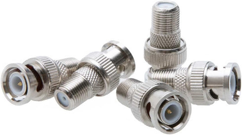 Cctv4Less BNC Male Plug to F Female Jack Adapter Coax Connector (10/20/30/50/100 Pack) (10)