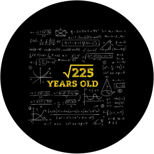 PopSockets Swappable PopGrip - Square Root of 225 15 Years Old 15th Birthday Boy / Girl