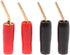 Hisocute 4 Pcs Wire Pin Plug Banana Plugs Speaker Screw Lock Cable Connectors