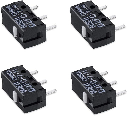 Pack of 4 Micro Switches Compatible with Razer Logitech Apple SteelSeries MS Mouse (4PCS D2FC-7-H)