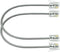 NECABLES 2-Pack 6 Inch Short Telephone Cord, Wall Phone Cable for Landline RJ11 6P4C Male to Male