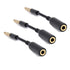 3-Pack AUX Headphone 3.5mm Extension Cable - Male to Female Extender Audio Jack Adapter for iPhone iPod iPad